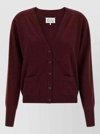 Maison Margiela four stitches knit cardigan front pockets