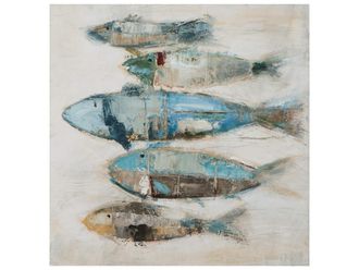 Schubiger M&ouml;bel Bild Fischschwarm 1