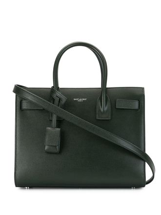 Saint Laurent baby Bowen tote bag - women - Leather - One Size - Green