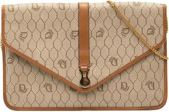 Dior Pre-owned Cross Body Bags, female, Brown, Size: ONE SIZE Pre-owned Chain Evening Bag