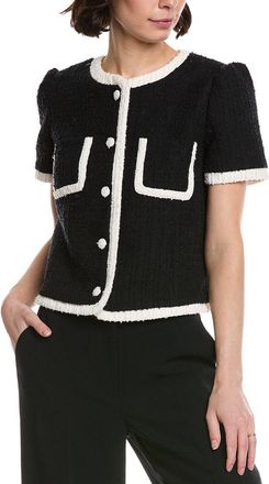 CeCe by Cynthia Steffe Patch Pocket Contrast Binding Jacket
