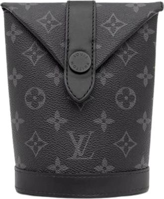 Louis Vuitton Vintage, unisex, Zwart, ONE Size, Leer, Pre-owned Envelope Pouch