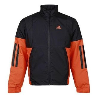 adidas Back to Sport Lite Thermal Jacket Asia Sizing Black Orange FT2440