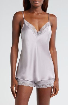 Etam Milky Silk Camisole in Grey at Nordstrom, Size X-Small