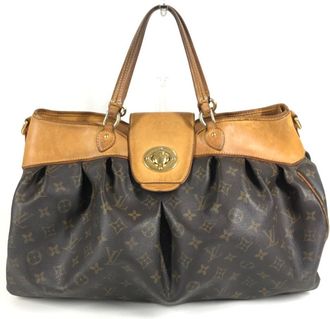 Louis Vuitton Brown Monogram Shoulder Bag Tote Bag (Pre-Owned)