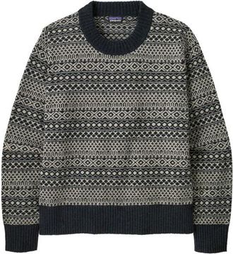 Patagonia Recycled Wool Crewneck Sweater Wollpullover f&uuml;r Damen | grau