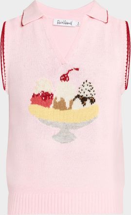 Rachel Antonoff Split Sleeveless Polo Vest