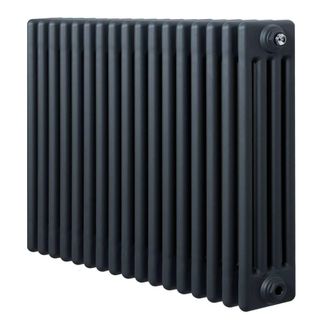 MonsterShop Traditional 4 Column Radiator - 600 x 785mm - Anthracite Grey