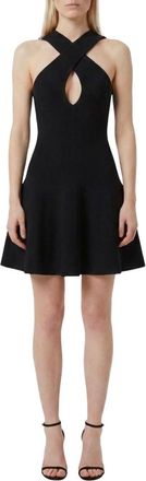 Alaia Black Halter Neck Mini Dress