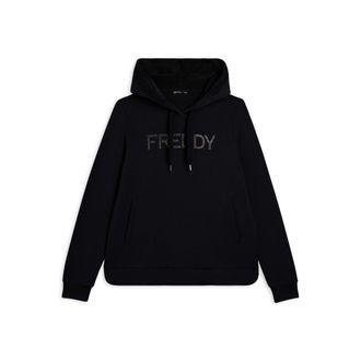 Freddy Felpa sportiva da donna con interno cappuccio in velluto