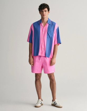 GANT Mens GANT Mens Drawcord Cotton Shorts - 649 Clear Pink - Size: 35/34/32