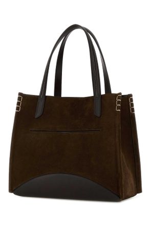 J.W.Anderson Womens Brown Suede Loafer Shopping Bag Borse A Mano