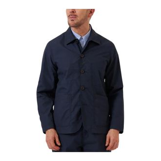 Universal Works Jassen, Heren, Blauw, S, Katoen, Polytech Bakers Jacket