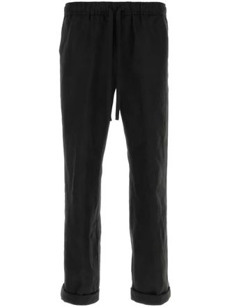 Dolce & Gabbana Pantaloni pigiama in lino - Nero