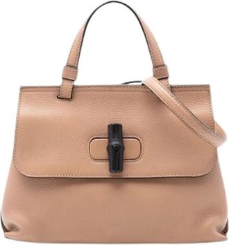Gucci Pre-owned Handbags, female, Beige, Size: ONE SIZE Pre-owned The Daily Satchel