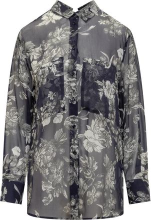 Semicouture Langerm Viscose Shirt - Dames - Overhemden - Veelkleurig - L - Overhemden