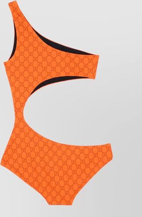 Gucci gg one shoulder cut out swimsuit