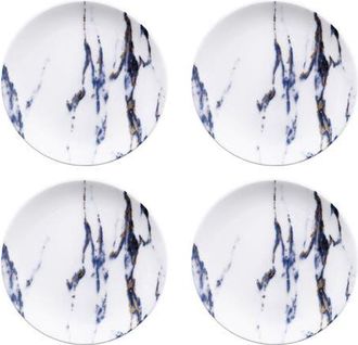 Prouna Marble Azure Canape Plate, Set of 4 in White at Nordstrom