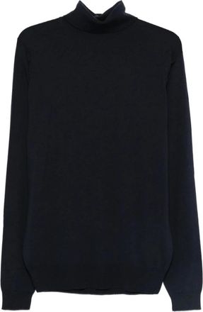 John Smedley Connell - Heren - Coltruien - Blauw - 2XL - Wol - Truien & Vesten