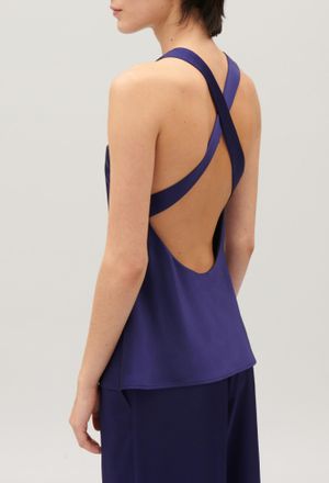Claudie Pierlot Top dos nu indigo