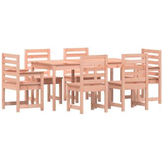 vidaXL Vidaxl - Juego De Comedor Para Jard&iacute;n 7 Pzas Madera Maciza Abeto Douglas