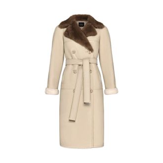 Cesare Gaspari Mujer, Abrigos, Beige, Talla: L