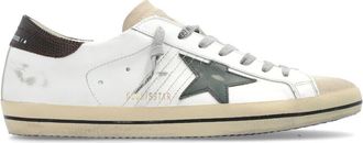 Golden Goose Super-Star leather sneakers - men - Calf Leather/Rubber/Fabric/Calf Leather - 41 - White