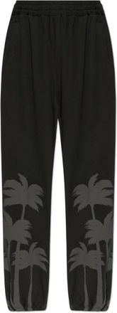 Palm Angels Broeken, Heren, Zwart, L, Katoen, Track Pants