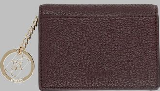 Ganni Recycled Polyester Blend Card Case - Brown