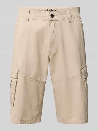 s.Oliver Black Label Relaxed Fit Cargoshorts aus reiner Baumwolle in Camel, Gr&ouml;&szlig;e 36