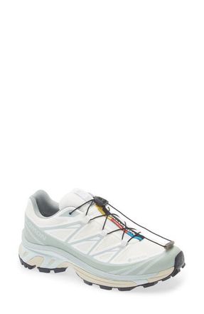Salomon XT-6 Gore-Tex Waterproof Sneaker in White/Green Milieu at Nordstrom, Size 11 Womens