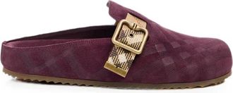 Burberry Schoenen, Dames, Paars, 39 EU, Leer, Urchin Clogs