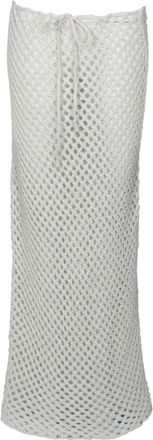 Bananhot open-knit skirt - White