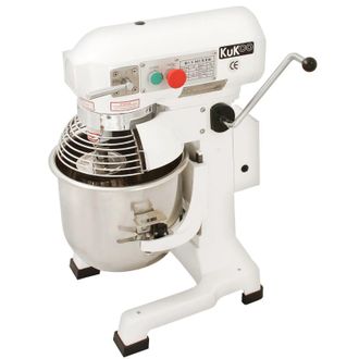 MonsterShop Commercial Planetary Food Mixer / Spiral Mixer - 15L in White