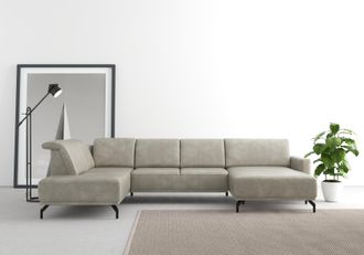 Sit&more Wohnlandschaft »Bailando U-Form« wahlweise mit Kopfteilverstellung und Vorziehsitz, motorisch