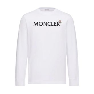 Moncler Long Sleeve Tops, male, White, Size: L Long Sleeve Top