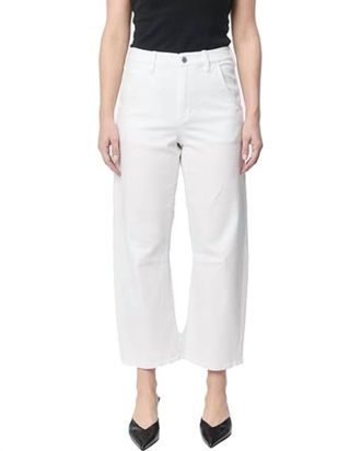 Dear John Denim Lasso High Rise Cropped Pants In Summer White