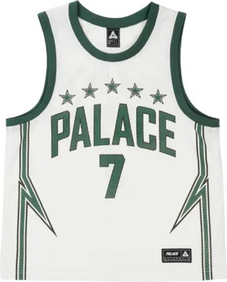 Palace Lightning Basketball Jersey White Green P30ES226