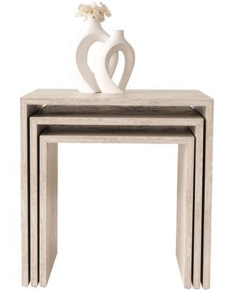 Hanah Home Elegant Nesting Table 3Pc Set