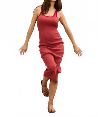 Hatch Kristen Dress -Maternity In Rose/ Rouge