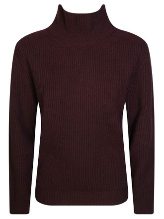 Dondup Ribbed Fisherman Knit Turtleneck Sweater