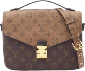 Louis Vuitton Pre-owned Monogram Reverse Pochette - Dames - Vintage Schoudertas - Bruin - ONE Size - Vintage