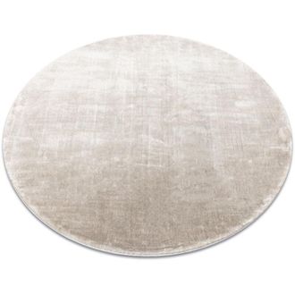 RugsX Rugsx - Alfombra Visco Circulo Plata 3 Felpa, Imitaci&oacute;n Piel De Conejo Grey Circulo 160 Cm