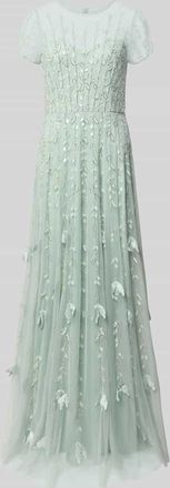 Adrianna Papell Maxikleid mit Perlen und Pailletten in Mint, Gr&ouml;&szlig;e 42