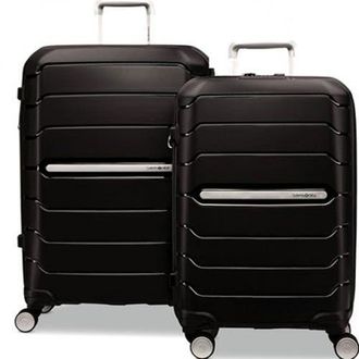 Samsonite Freeform 2-Piece Set (21/28) Hardside Expandable with Double Spinner Wheels in Black at Nordstrom