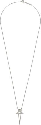 Rick Owens Pentagram Charm - male - Rick Owens - Necklaces - Gray - ONE SIZE - Accessories