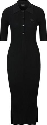 HUGO BOSS Formica Jurk - Dames - Kleedjes - Zwart - L - Kleedjes