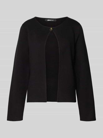 Gina Tricot Cardigan aus Viskose-Mix mit Knopfverschluss in Black, Gr&ouml;&szlig;e L
