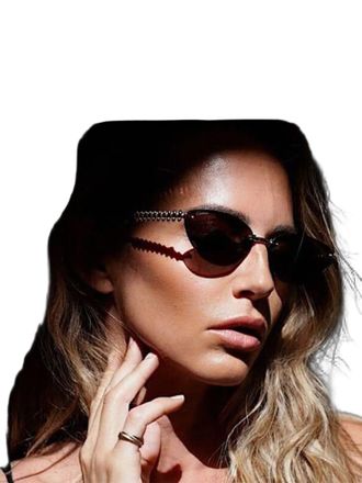 Cartier Womens Sunglasses Grey-Gold Metal