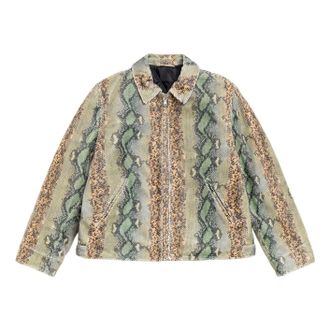St&uuml;ssy Garage Jacket Leather Snake 115927-SNAK